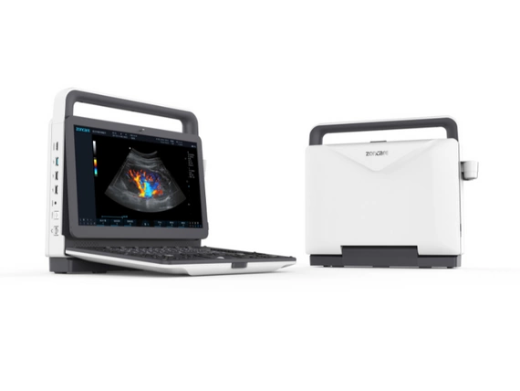 Mobilny aparat USG Zoncare M70 z głowicą liniową i convex