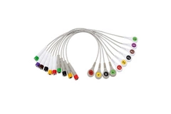 Przewód dołączeniowy EKG, 10-odprowadzeniowy, zatrzask, gniazdo ø 4 mm, dł. 18 cm, op. 10 szt.