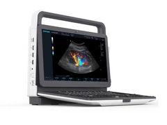 Mobilny aparat USG Zoncare M70 z głowicą liniową, convex i transwaginalną