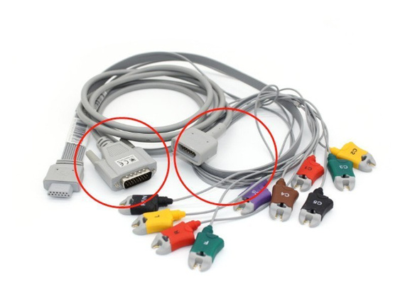 Kabel pediatryczny pacjenta do aparatów EKG iMAC (wtyk typu zatrzask/snap)